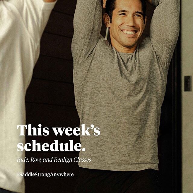 New week, more chances to get #SaddleStrongAnywhere with us! Swipe to check out new time slots💯